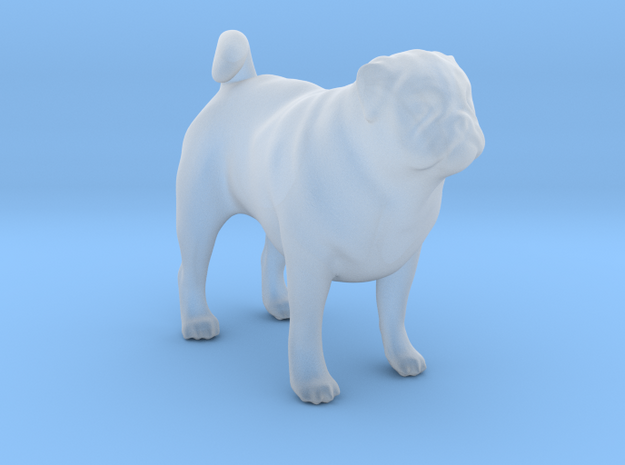1/22 Pug Standing in Smooth Fine Detail Plastic