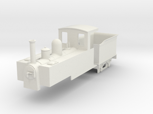 On18 tender/tank loco  in White Natural Versatile Plastic