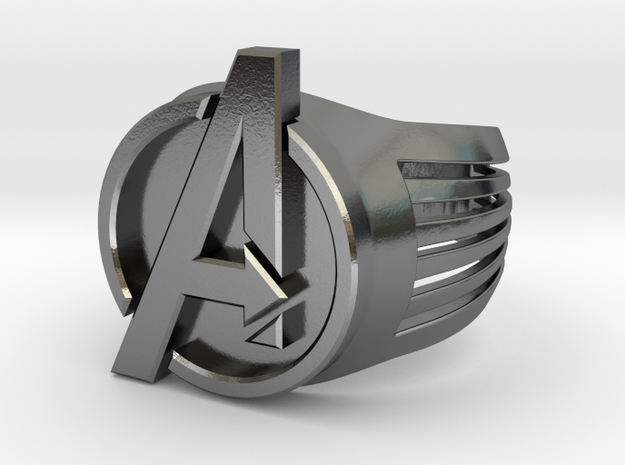 Avengers Ring 26mm in Polished Silver