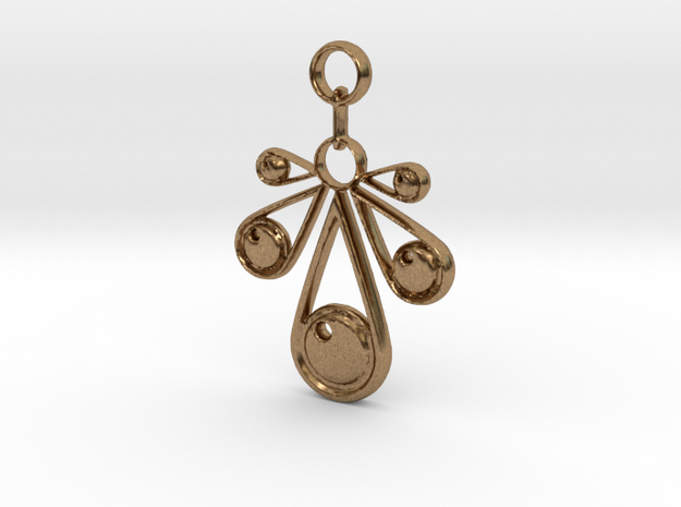 Pendant No.3 in Natural Brass