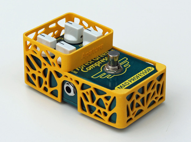 Mad Professor Factory 4 knobs pedal cover in Yellow Processed Versatile Plastic
