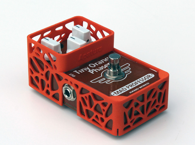 Mad Professor Hand Wired 3 knops pedal cover in Orange Processed Versatile Plastic