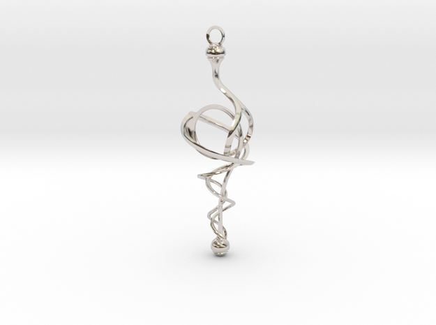 N. 11 in Rhodium Plated Brass