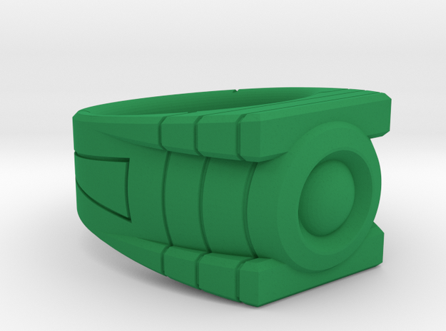 Size 9 Green Lantern Ring in Green Processed Versatile Plastic