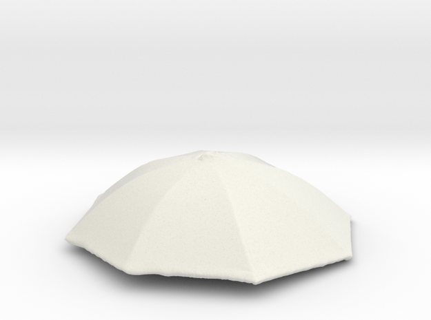 1/24 Realiastic Umbrella Top for Auto Diorama in White Natural Versatile Plastic