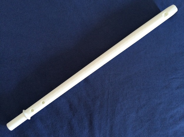 3 hole flute in White Natural Versatile Plastic