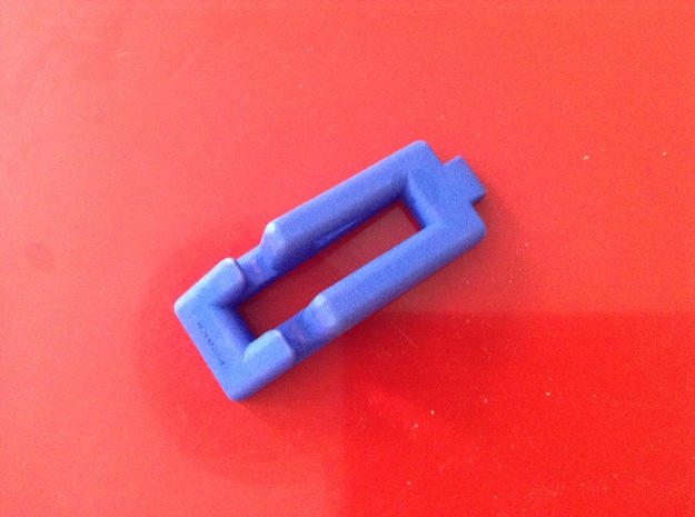 T-HOLDER-A in Yellow Processed Versatile Plastic