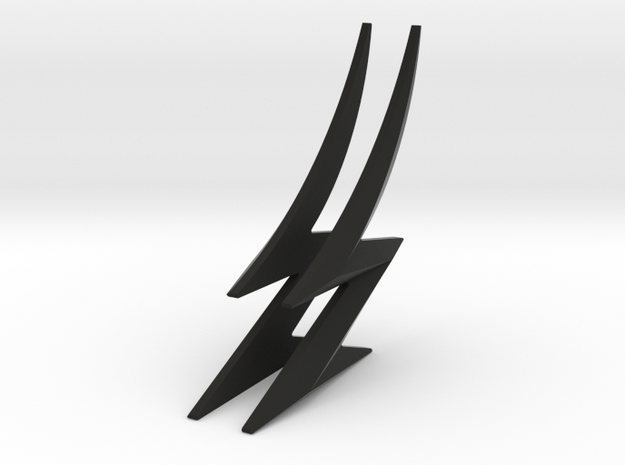 THE FLASH - Zoom Cowl Lightning Bolts in Black Natural Versatile Plastic