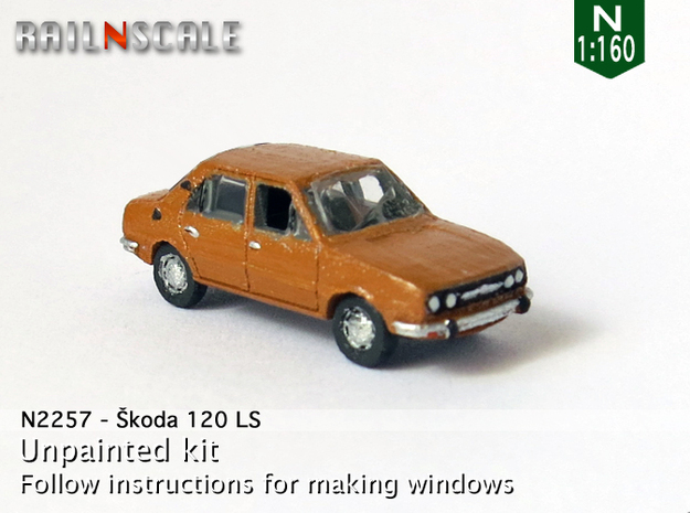 Skoda 120 LS (N 1:160) in Tan Fine Detail Plastic