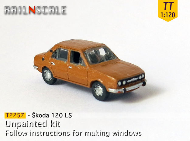Skoda 120 LS (TT 1:120) in Tan Fine Detail Plastic