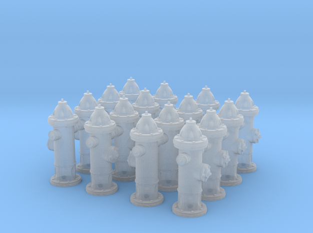 Hydrant type : A H0 (1:87) 16 Pcs in Smooth Fine Detail Plastic