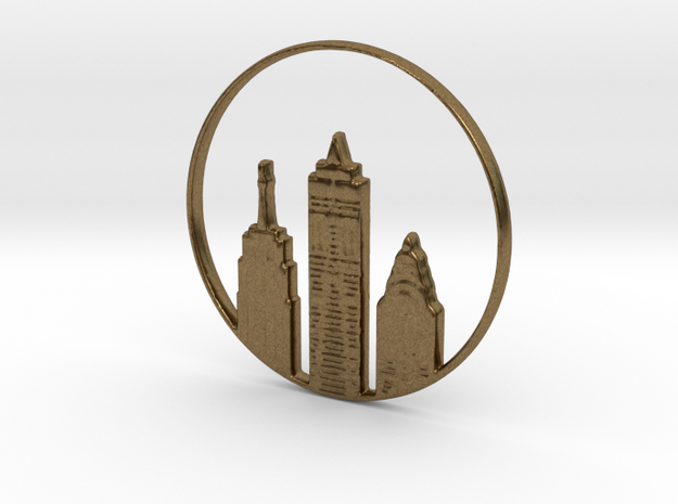 New York Pendant in Natural Bronze