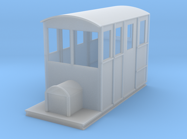 Tralee & Dingle Railcar 4mm scale 009 in Smooth Fine Detail Plastic