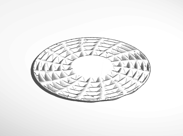 coaster pinwheel round personalize back top in White Natural Versatile Plastic
