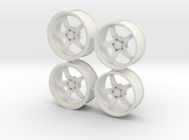 Weld S71 for Foose tires 1/12 scale in White Natural Versatile Plastic