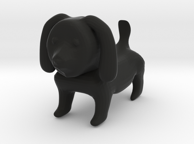 Cone's Doggie in Black Natural Versatile Plastic