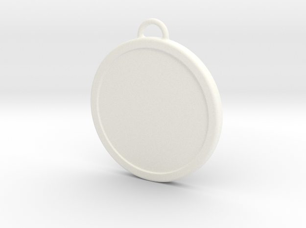 Chirstmas Ball (Flat) - Custom in White Processed Versatile Plastic