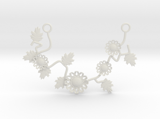 FLEURISSANT - Necklace #1 in White Natural Versatile Plastic
