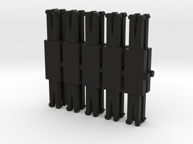 10 Barres d'attelage Jouef Dev A0  in Black Natural Versatile Plastic
