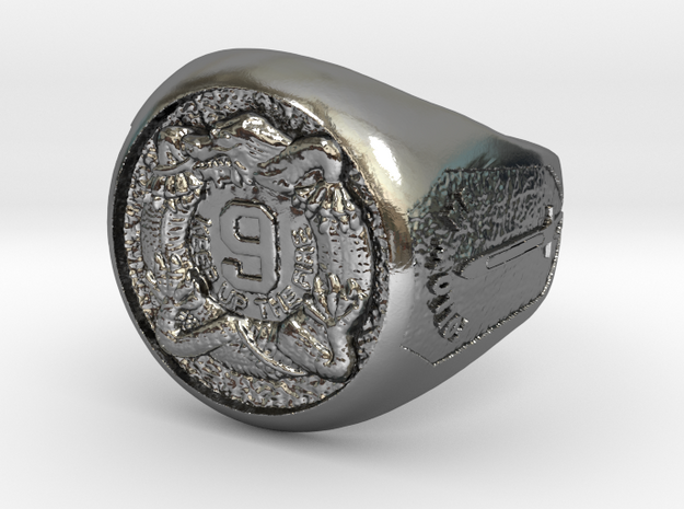 9th Infantry Regiment, 7th Infantry Division Round in Polished Silver