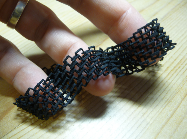 Wiggle Bracelet in Black Natural Versatile Plastic