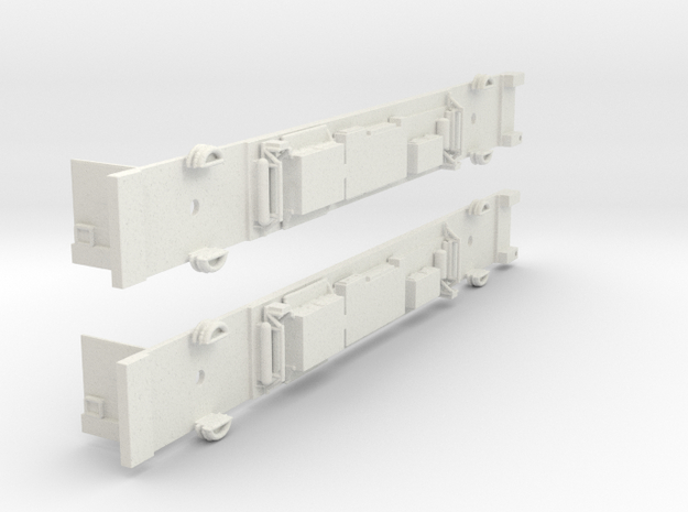 NSC1 - Siemens M Car Chassis Set in White Natural Versatile Plastic