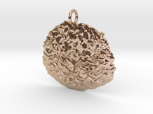 Smashing Pendant in 14k Rose Gold Plated Brass