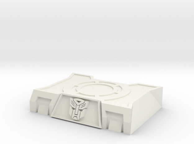 Autobot Base Stand in White Natural Versatile Plastic