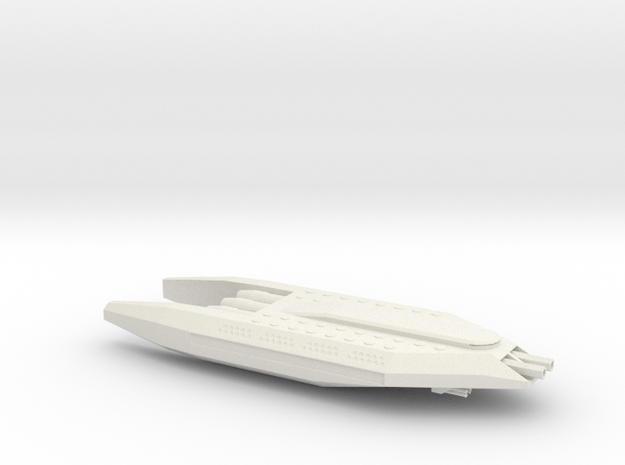 Hannibal-Class Cruiser in White Natural Versatile Plastic