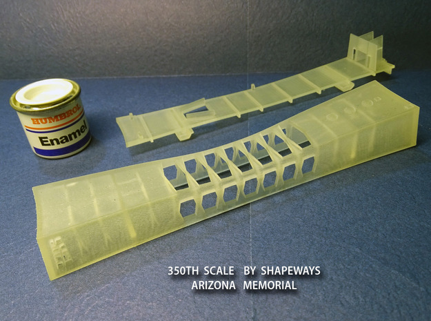 1/350 USS Arizona Memorial in Tan Fine Detail Plastic