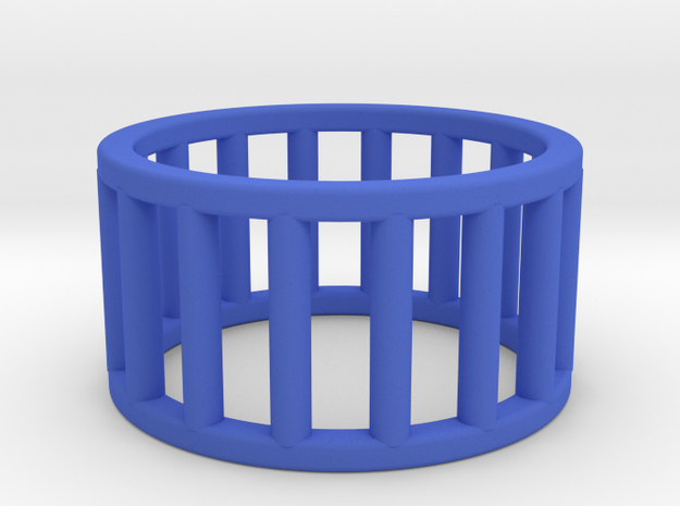 Albaro Ring Size-5 in Blue Processed Versatile Plastic