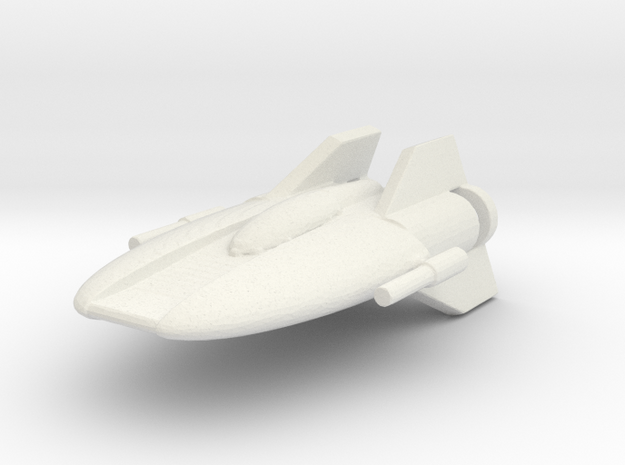 A-Wing in White Natural Versatile Plastic