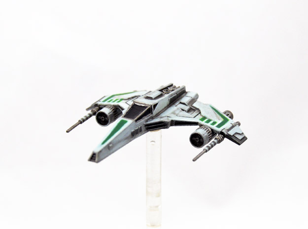 E-Wing Variant - Dual Cannon 1/270 in Clear Ultra Fine Detail Plastic