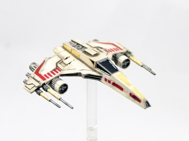 E-Wing Variant - Quad Cannon NXU 1/270 in Smoothest Fine Detail Plastic