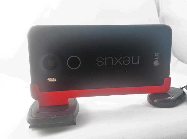 Nexus 5X Tripod Mount in Red Processed Versatile Plastic