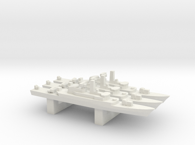 Alvand-class frigate (w/ C-802 AShM) x 3, 1/3000 in White Natural Versatile Plastic
