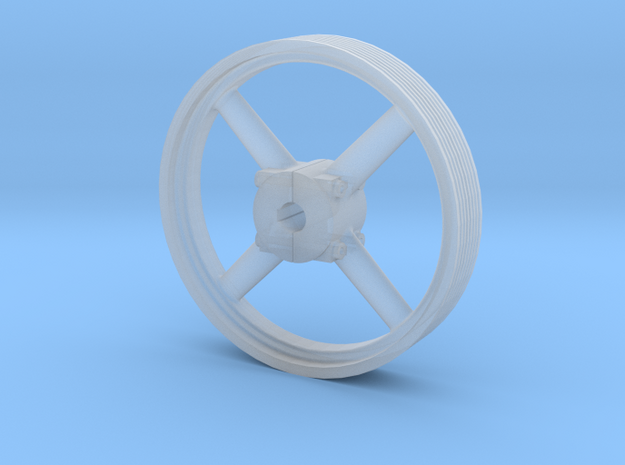 Four Spoke Pulley  in Smooth Fine Detail Plastic: 1:32