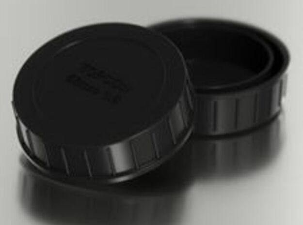 Topcon/Exakta Rear Lens Cap in Black Natural Versatile Plastic