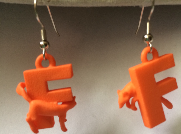 F Is For Fox in Orange Processed Versatile Plastic