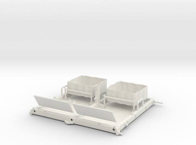 01A-LRV - Central Platform in White Natural Versatile Plastic