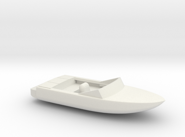 Pleasure Boat - HOscale in White Natural Versatile Plastic