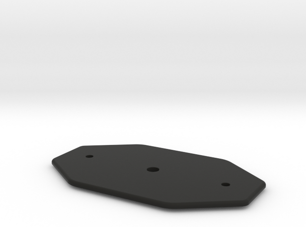 MK Chestbox lock Plate in Black Natural Versatile Plastic