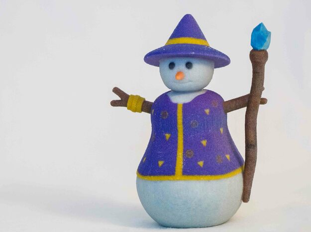 Snowman Sorcerer in Full Color Sandstone