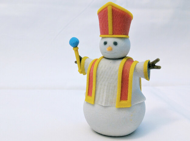 Snowman Priest in Full Color Sandstone