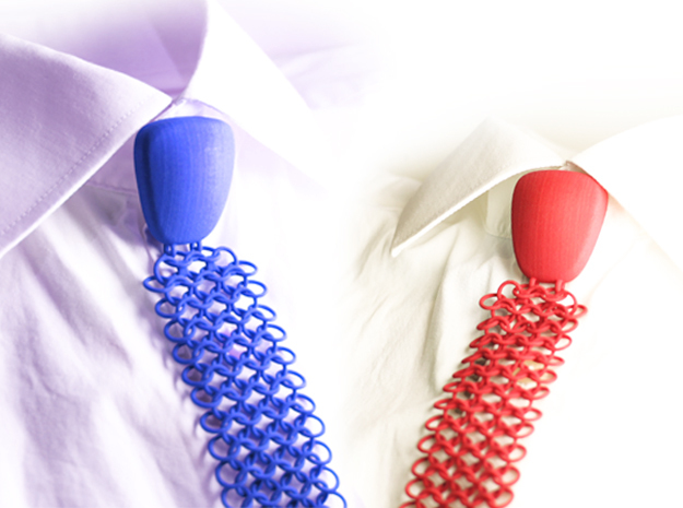 Debate-Tie Size M in Blue Processed Versatile Plastic: Medium
