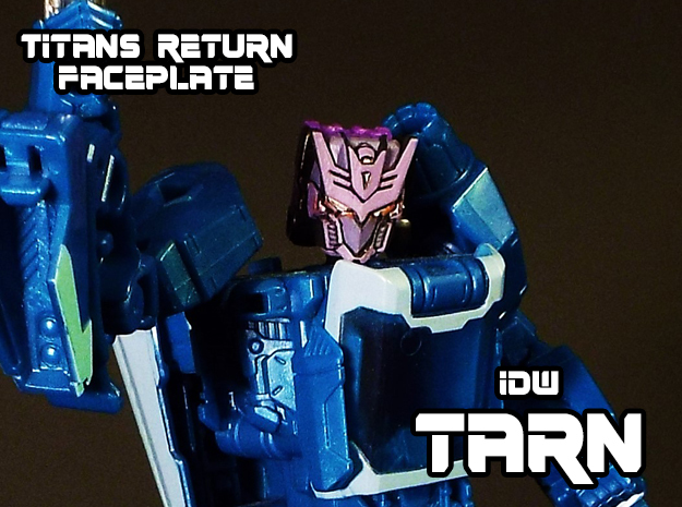 Tarn Faceplate (Titans Return-Compatible) in Tan Fine Detail Plastic
