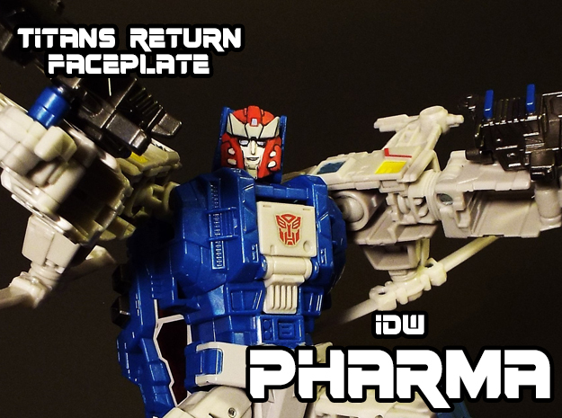 Pharma Faceplate (Titans Return Compatible) in Smooth Fine Detail Plastic