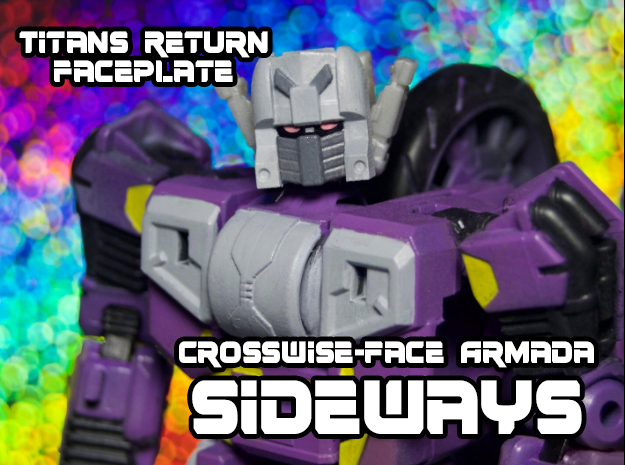 Sideways Crosswise Face (Titans Return) in Tan Fine Detail Plastic