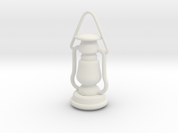 1/6 Lantern miniature/pendant in White Natural Versatile Plastic