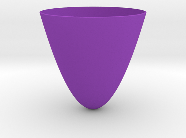 Paraboloid: Tiny in Purple Processed Versatile Plastic